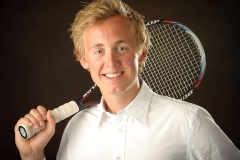 senior portrait of a tennis player